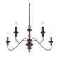 Quoizel Holbrook 5 Light Chandelier in Tuscan Brown, , large