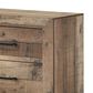 Crown Mark Elmer 2 Drawer Nightstand in Rustic Brown, , large