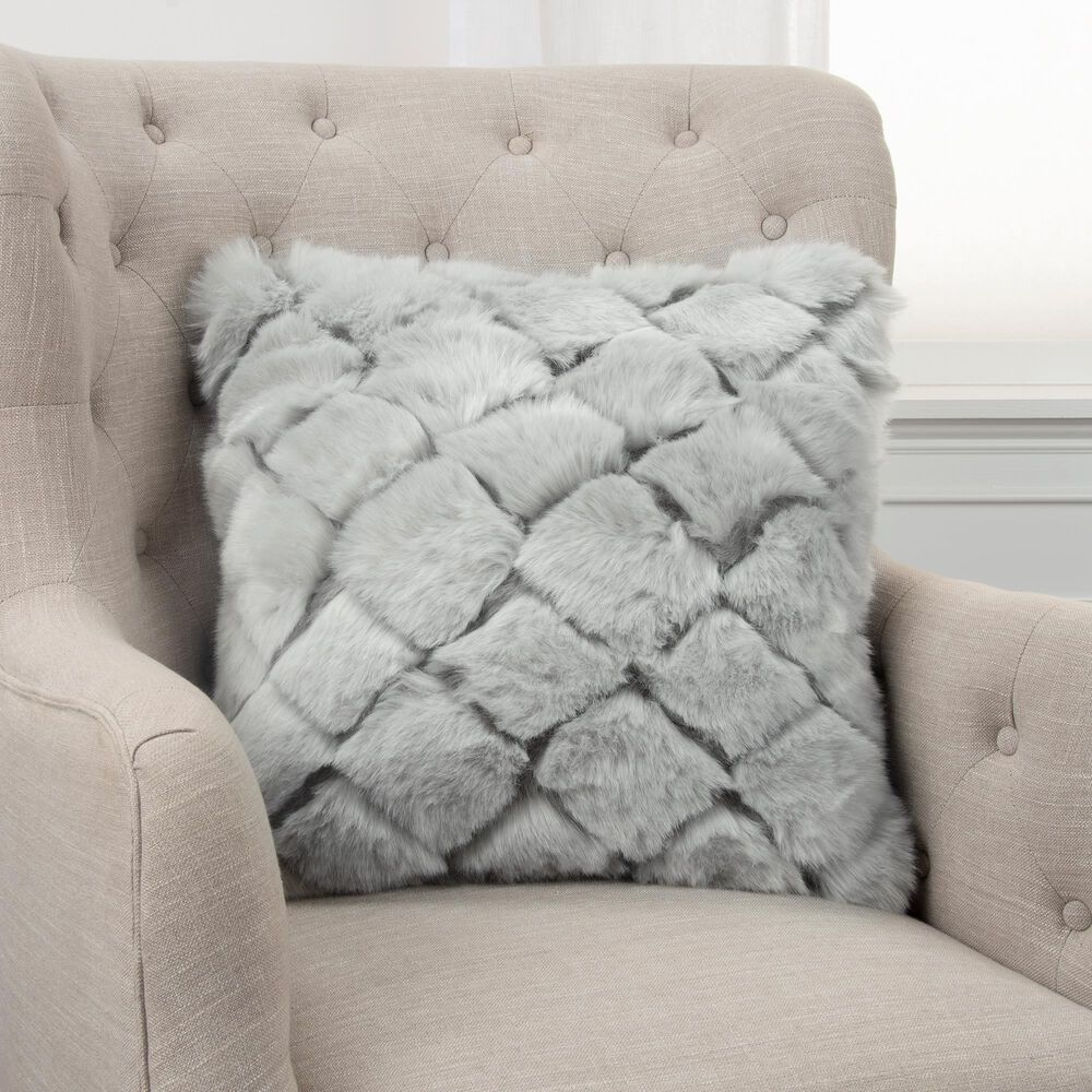 Rizzy Home Geometric 20" Poly Filled Pillow in Gray, , large