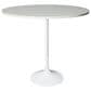 Leisuremod LeisureMod Verve Collection Modern Bar Height Table White Base with 48 Round Light Natural Wood MDF Top, , large