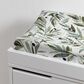 Babyletto Olive Branches Changing Pad Cover in Green and White, , large