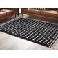 Ashley Minston 5" x 7" Black and White Area Rug, , large