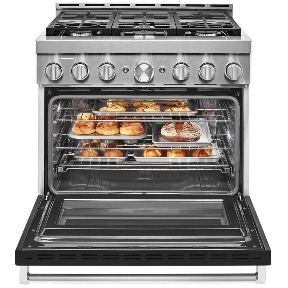 KitchenAid 36&quot; Professional Dual Fuel Range in Imperial Black, , large