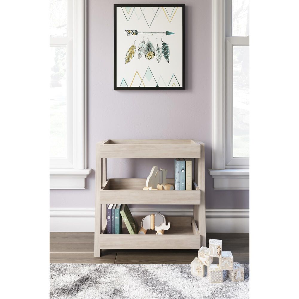 Ashley Blariden Shelf Accent Table in Light Tan, , large