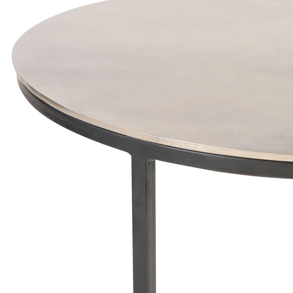 Uttermost Erik Nesting Tables in Aged Black and Antiqued Nickel, , large