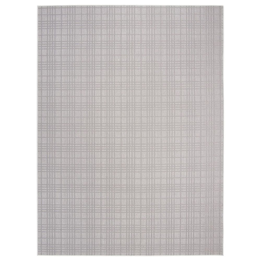 Safavieh Bermuda BMU802A 9" x 12" Ivory and Light Grey Indoor/Outdoor Area Performance Rug, , large