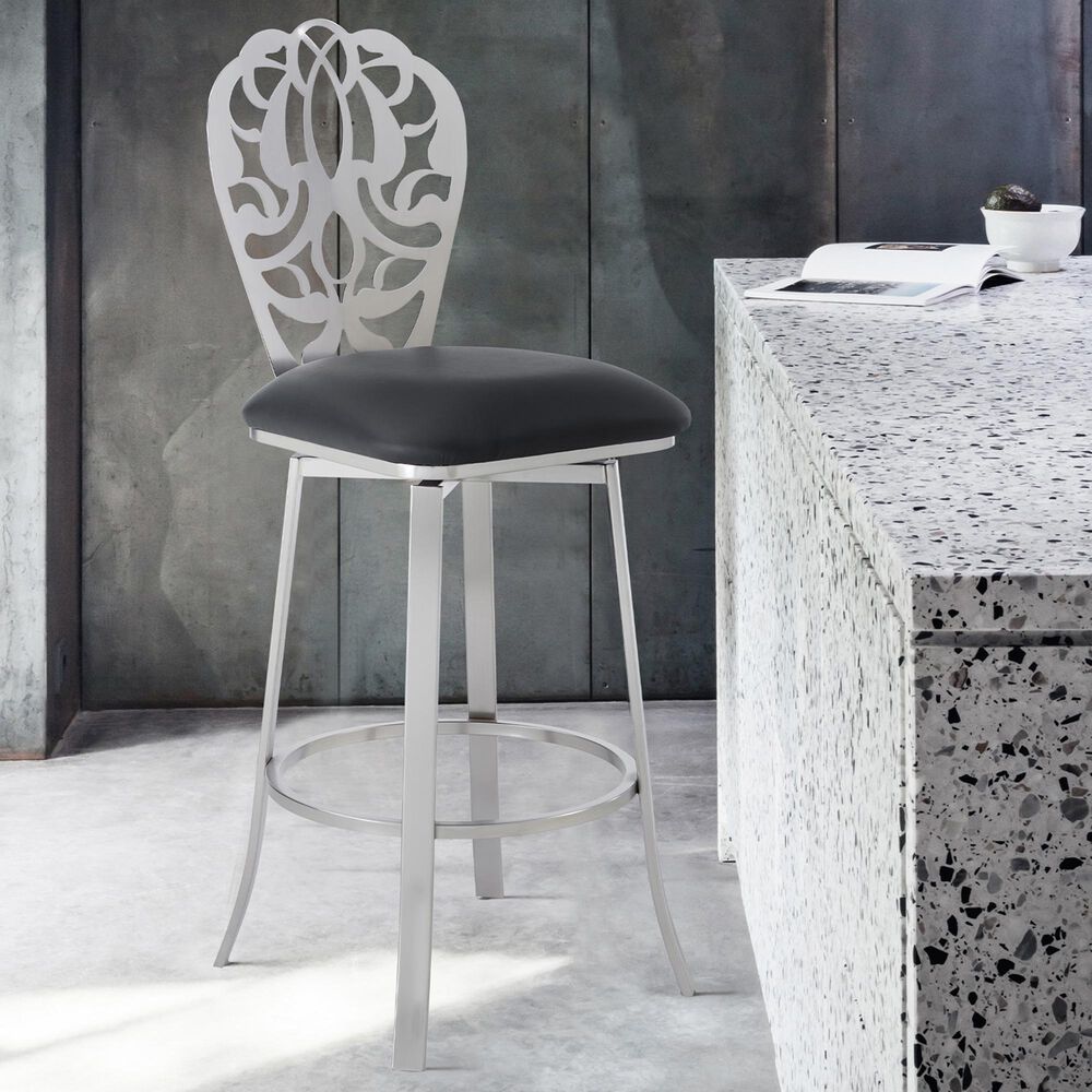 Blue River Cherie 26" Counter Stool in Black, , large