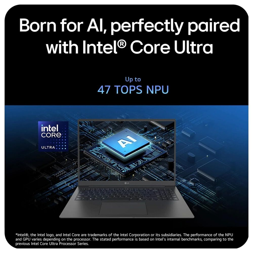 LG Gram 17&quot; Laptop | Intel Core Ultra 7 256V - 16GB RAM - Intel Arc Graphics - 2TB SSD in Obsidian Black, , large