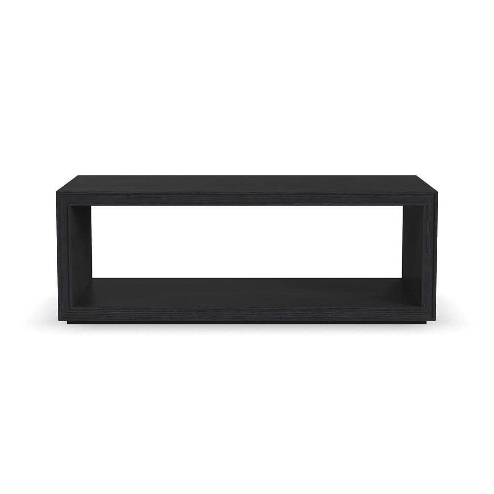 Flexsteel Waterfall Rectangular Coffee Table with Casters in Ebony, , large