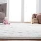 Safavieh Carousel 2" x 8" Ivory, Grey and Pink Kids Runner, , large