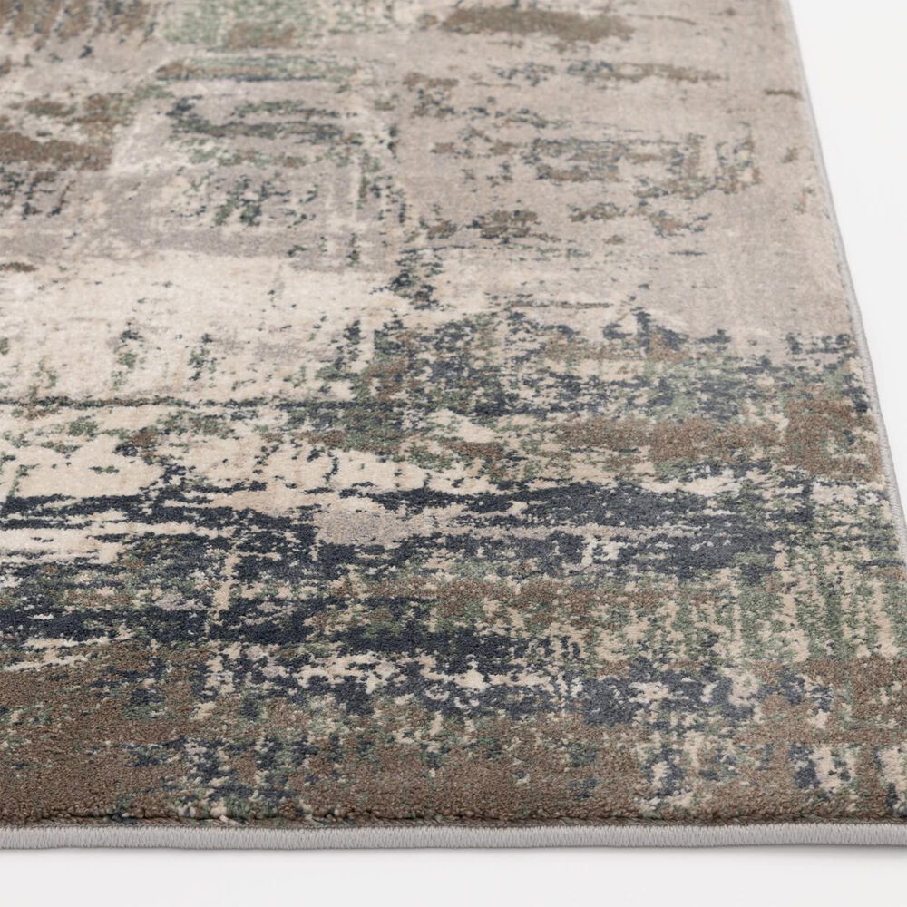 Central Oriental Montville Desmonia 7&#39;10&quot; x 9&#39;10&quot; Storm and Vintage Blue Area Rug, , large