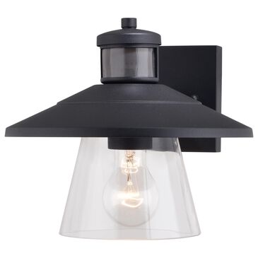 Vaxcel Westport 1-Light Outdoor Motion Sensor Wall Sconce in Textured Black, , large