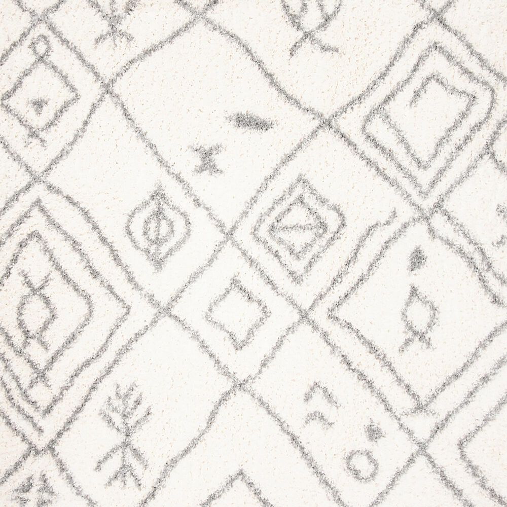 Safavieh Parma Shag PMA583A 2&#39;3&quot; x 9&#39; Cream and Grey Runner, , large