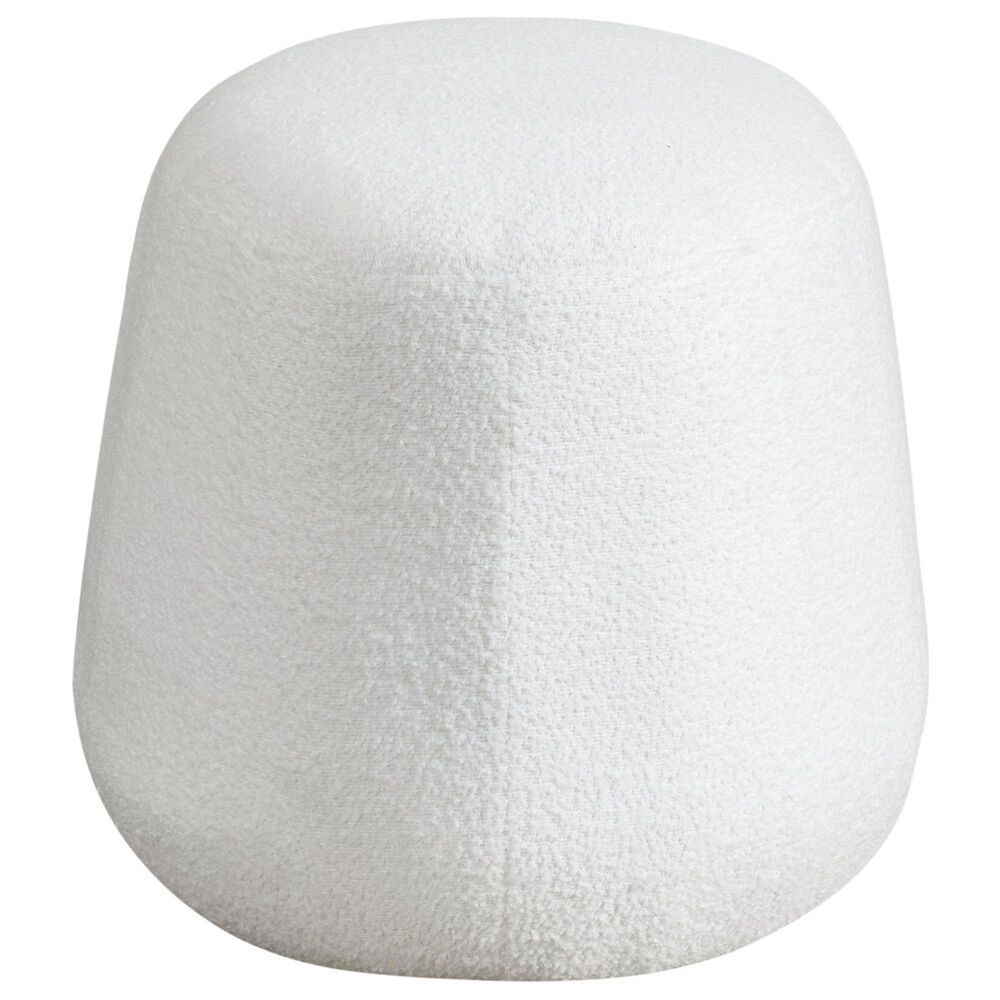 Lifestyle Solutions Kayden Ottoman in White, , large