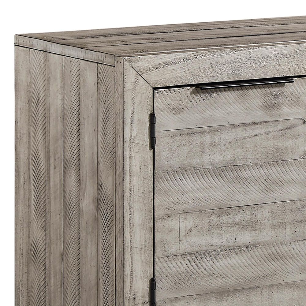 Ashley Naydell 92" XL TV Stand in Weathered Light Gray, , large