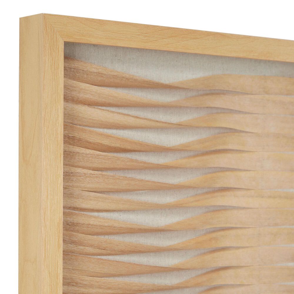 Maple and Jade 24&quot; x 24&quot; Abstract Framed Wall Art in Brown and Beige &#40;Set of 2&#41;, , large