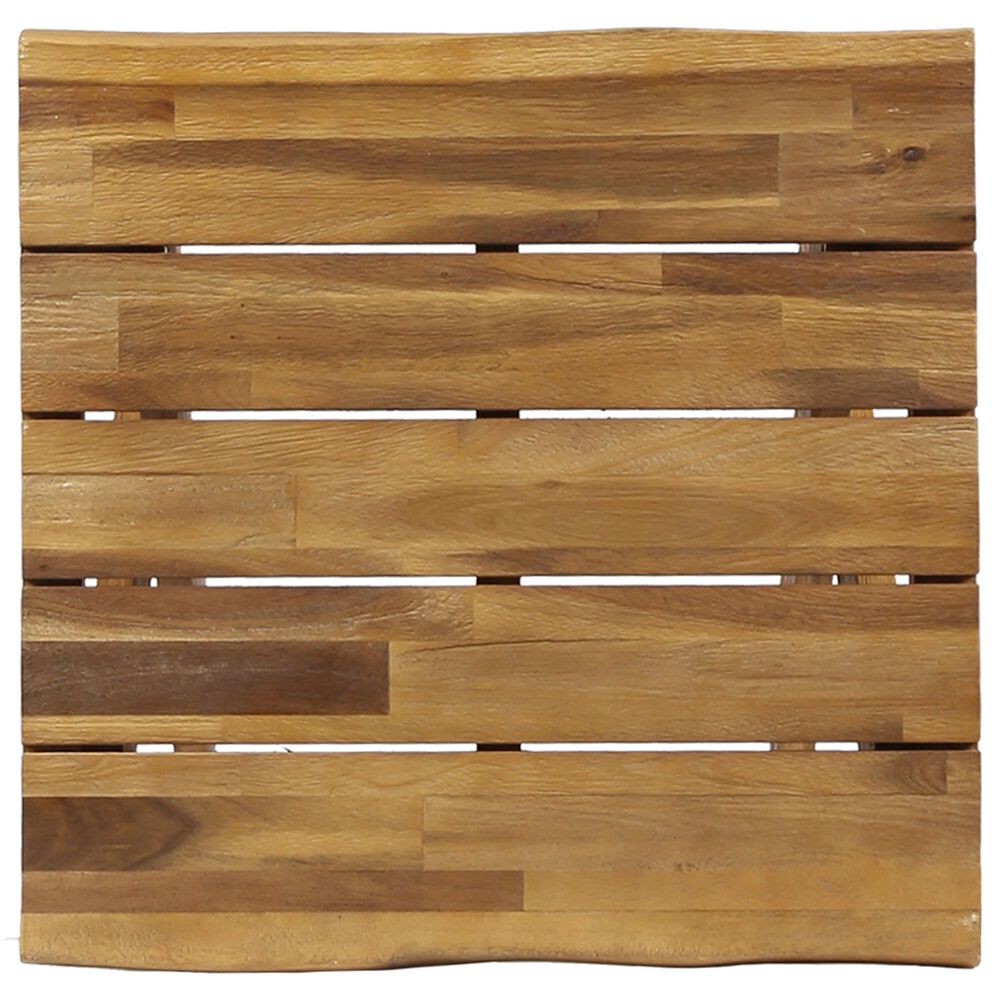 Hearth and Haven Square Patio End Table in Teak, , large