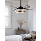 Beacon Lighting Corbelle 48" Retractable Blade with Smoke Blades Ceiling Fan in Antique Black, , large