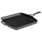 Lodge Blacklock 12" Square Triple Seasoned Cast Iron Grill Pan in Black, , large