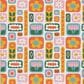 Werkshoppe Daisies and Rainbows Microfiber Towel in Multicolor, , large