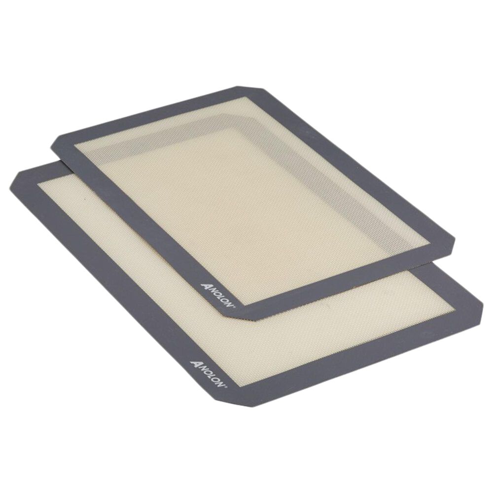Anolon 2-Piece Silicone Baking Mats in White, , large