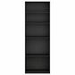 HOMLUX 5-Tier Display Bookshelf with Adjustable Shelves in Blackwood, , large