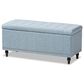 Baxton Studio Kaylee Storage Ottoman Bench in Light Blue, , large