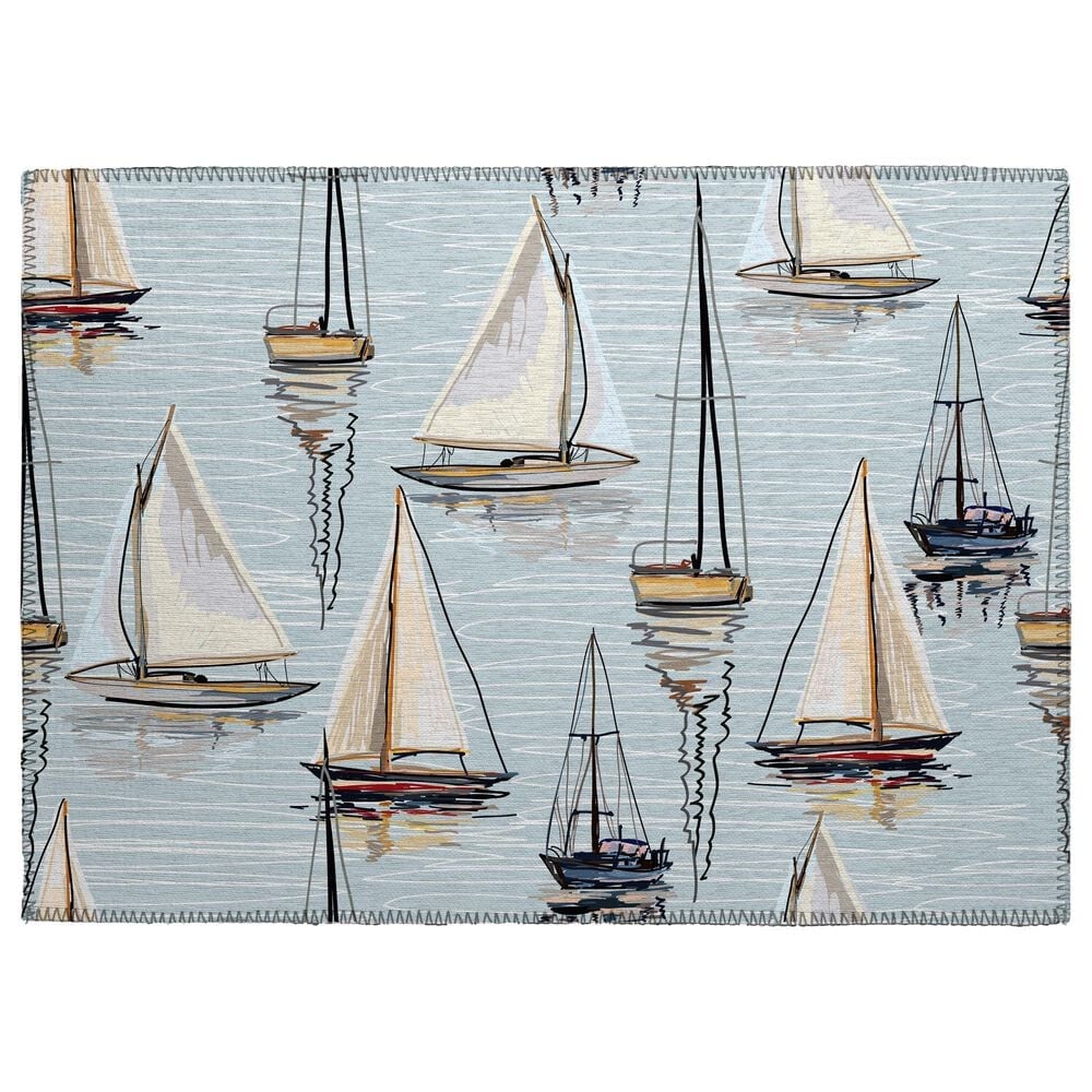 Dalyn Rug Company Harbor 1"8" x 2"6" Sky Indoor/Outdoor Area Rug, , large