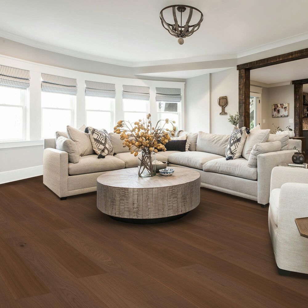 Karastan Danbury Alcove Cocoa Rich Walnut 9&quot; x 81&quot; Laminate, , large