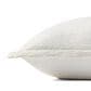 Loloi Morris 22" Square Throw Pillow in White and Ivory, , large