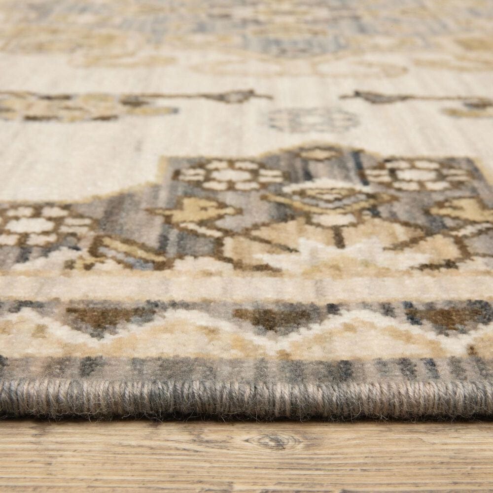 Oriental Weavers Acacia Tan and Grey 2'6" x 10' Runner, , large