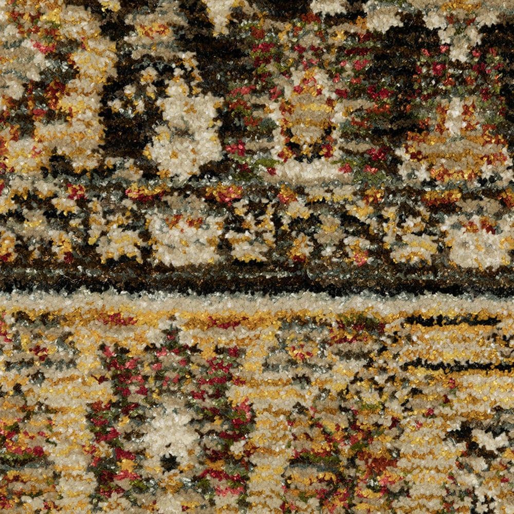 Oriental Weavers Andorra 2&#39;3&quot; x 8&#39; Brown and Gold Runner, , large