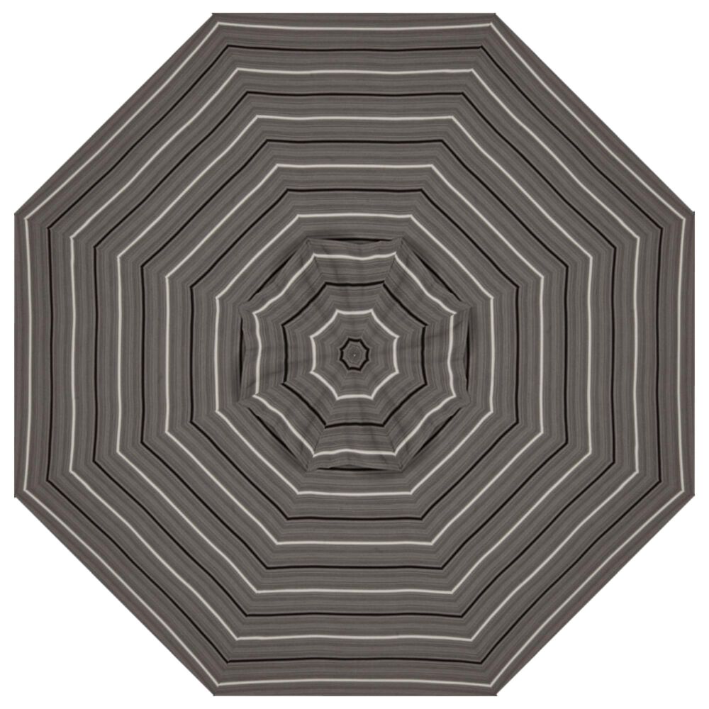 Garden Party 9&#39; Harper Steel Stripe Auto Tilt Umbrella with Stand, , large