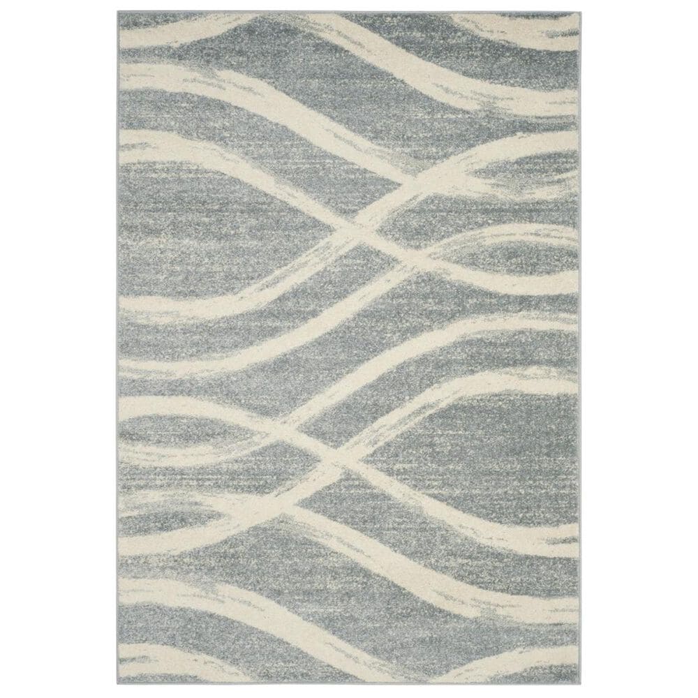 Safavieh Adirondack ADR125T 4&#39; x 6&#39; Cream and Slate Area Rug, , large