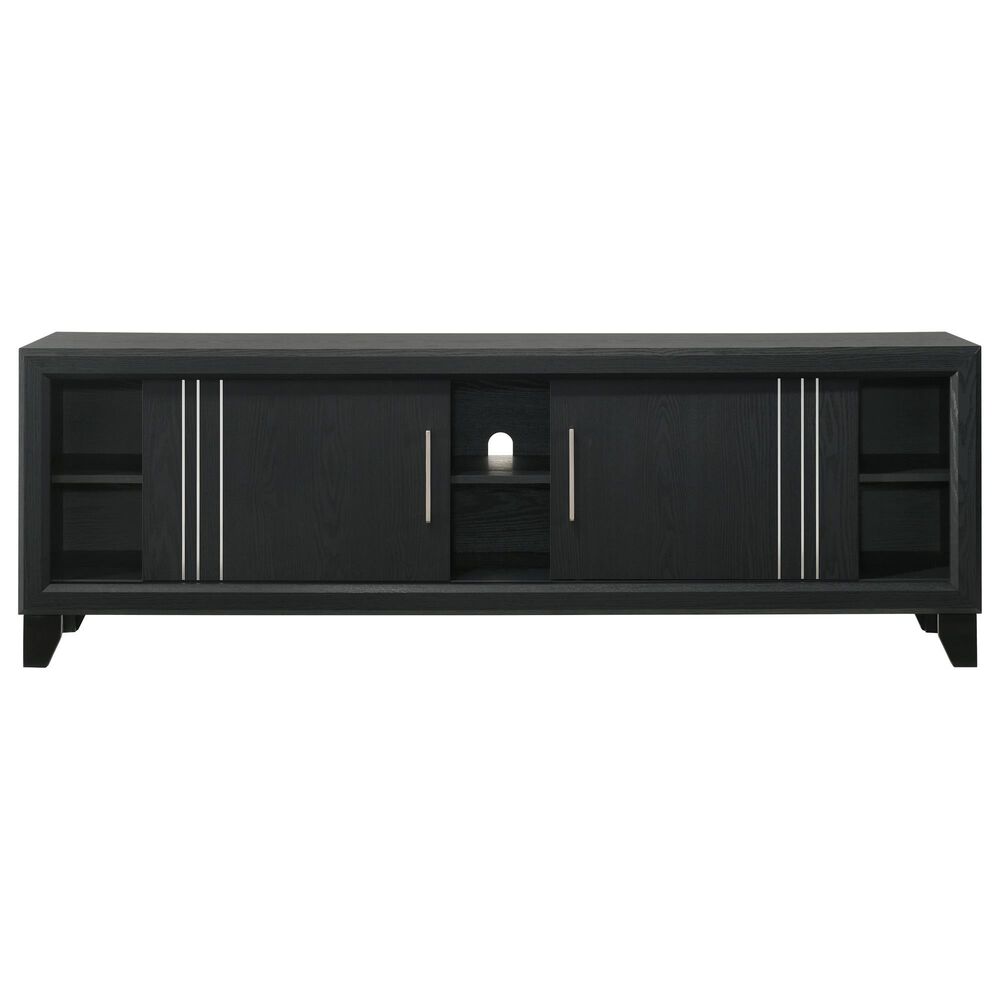 Crown Mark Charlie 71" TV Stand in Charcoal, , large