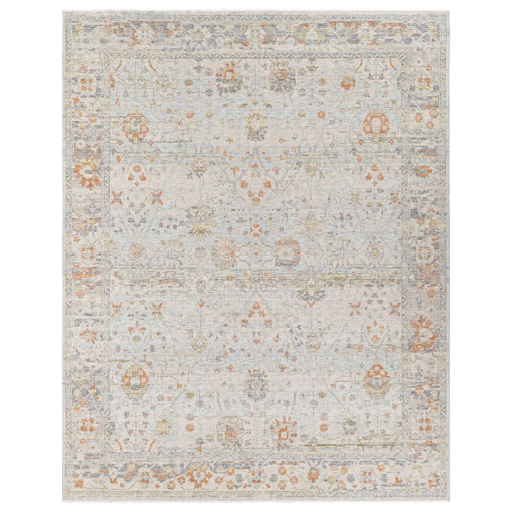 Surya Once Upon a Time Light Gray, Pale Blue, Gray, Tan, Light Olive and Dusty Coral 8"10" x 11"10" Area Rug, , large