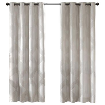 Hampton Park Bentley 50" x 95" Blackout Curtain Panel in Ivory, , large