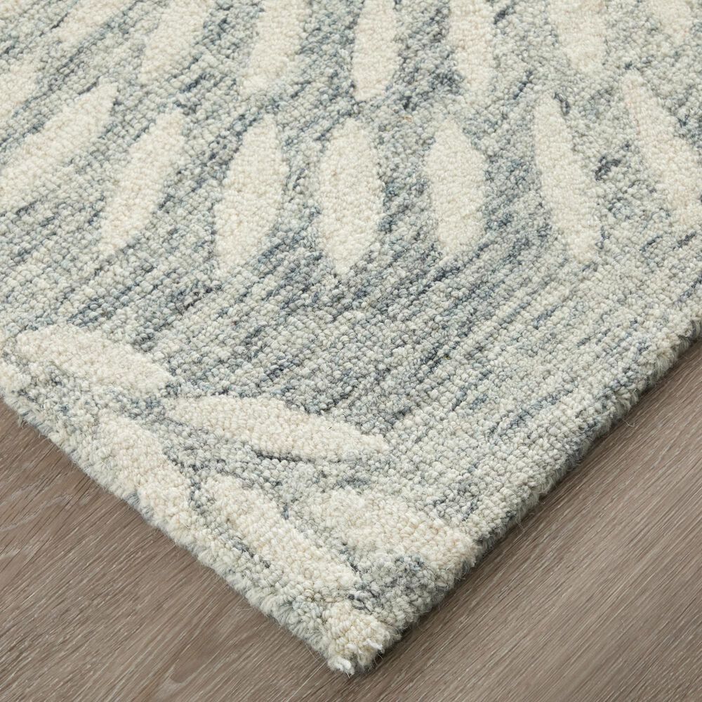 Feizy Wallace WAL8A38F Gray 5&#39; x 8&#39; Area Rug, , large
