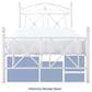 Modway Cottage Twin Platform Bed in White, , large
