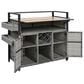 HOMLUX 53" Wicker Outdoor Kitchen Island in Grey, , large