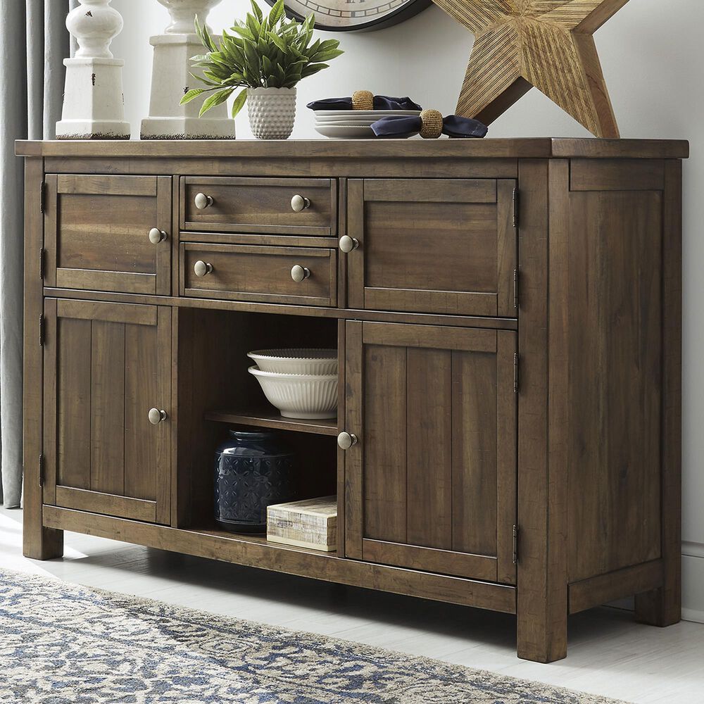 Ashley Moriville Dining Server in Grayish Brown, , large
