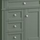 James Martin Vanities Brittany 30" Single Bathroom Vanity in Smokey Celadon with 3 cm Victorian Silver Quartz Top and Rectangular Sink, , large