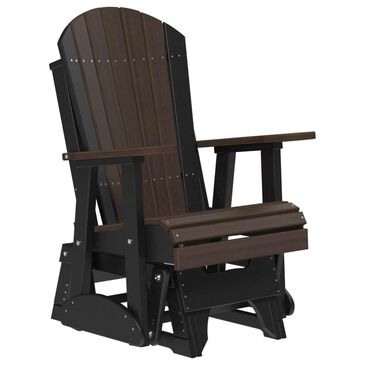 Amish Orchard Adirondack Glider Chair in Brazilian Walnut and Black, , large