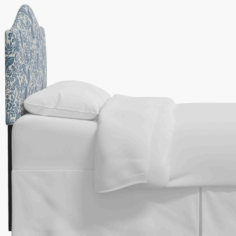 Skyline Furniture Mayfair King Headboard in Pomegranate Blue, , large