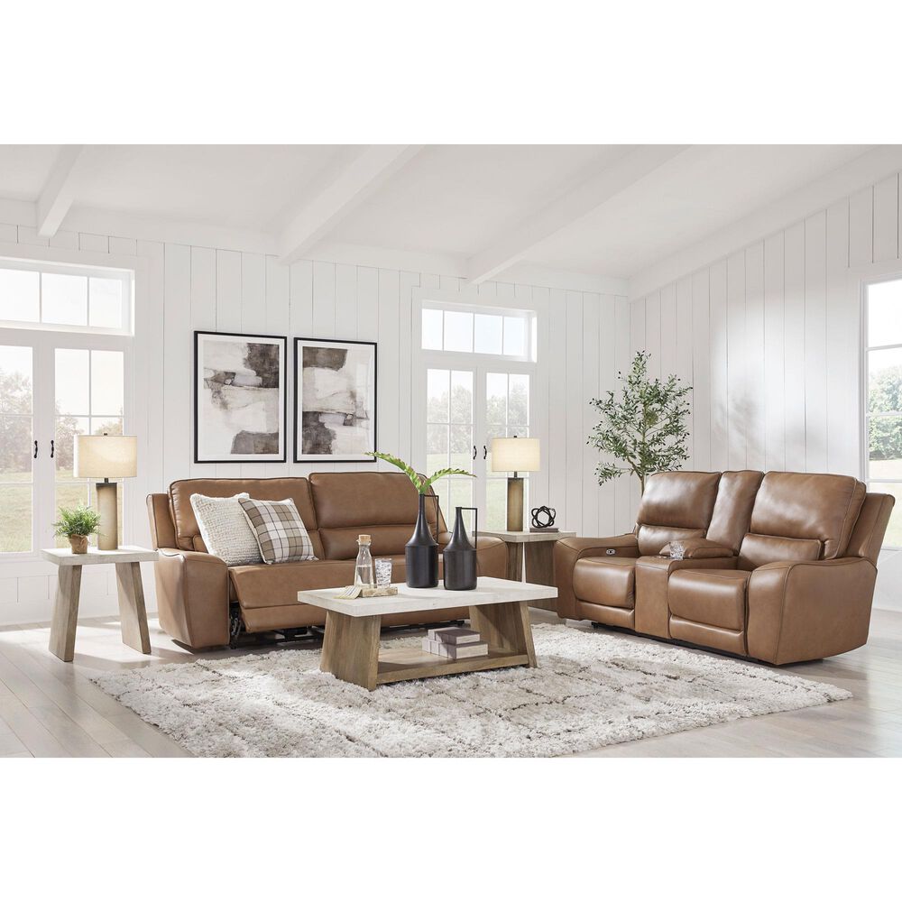 Ashley DeepWakes Power Reclining Sofa in Caramel, , large
