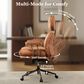HOMLUX High Back Executive Office Chair with Suede Leather in Brown, , large