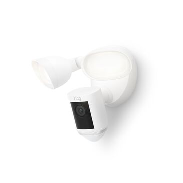 Ring Floodlight Cam Wired Pro Outdoor Wireless 1080p Surveillance Camera in White, , large