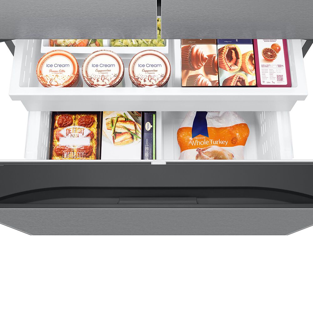 Samsung Bespoke AI 25.5 Cu. Ft. French Door Refrigerator in Fingerprint Resistant Stainless Steel, , large