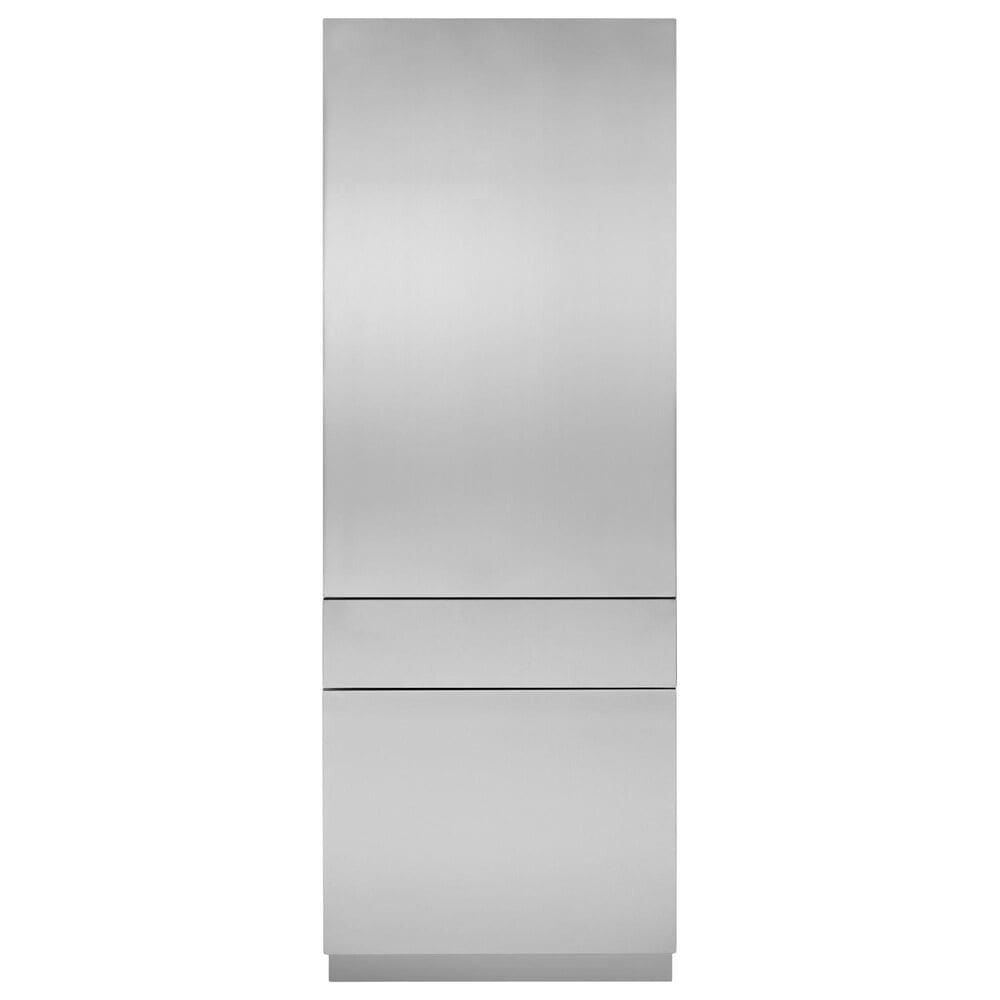 Monogram 30" Panel Solid Door in Stainless Steel 84" Opening, , large