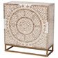 Baxton Studio Ercilia Storage Cabinet in White, Rustic Brown and Gold, , large